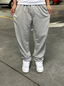 Calça de Moletom Baggy Cinza Mescla Basic